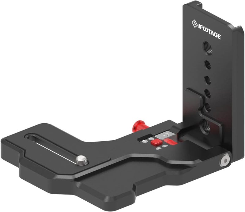 Ifootage Camera Plate for Slider Accessories,Aluminum Alloy,L Shape Quick Release Plate,Horizontal and Vertical Angle - Image 2